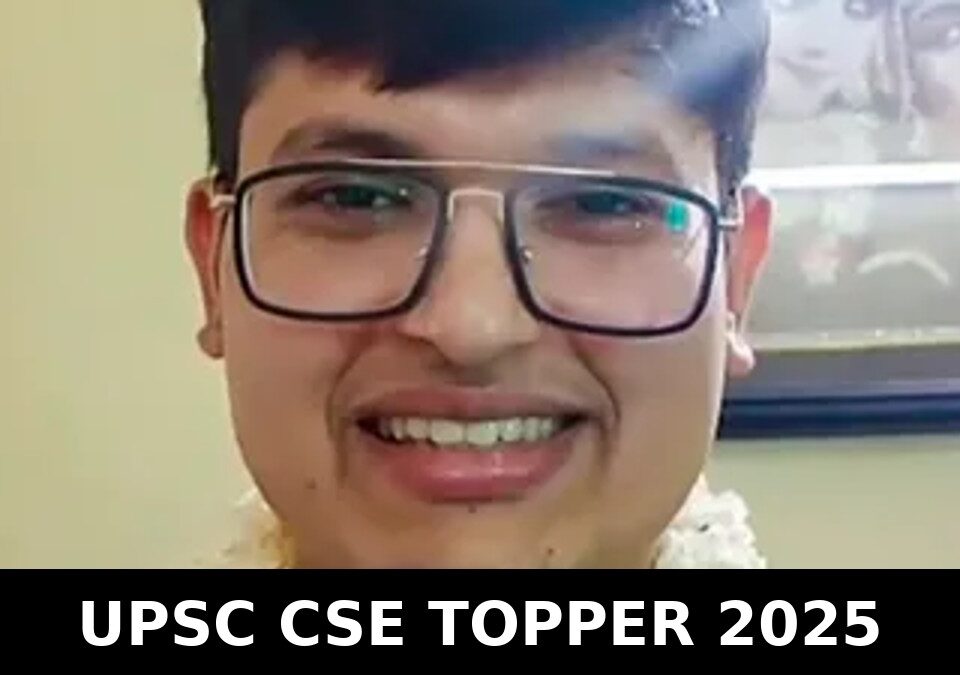 Anuj Agnihotri who secured All India Rank 1 in UPSC Civil Services Examination 2025