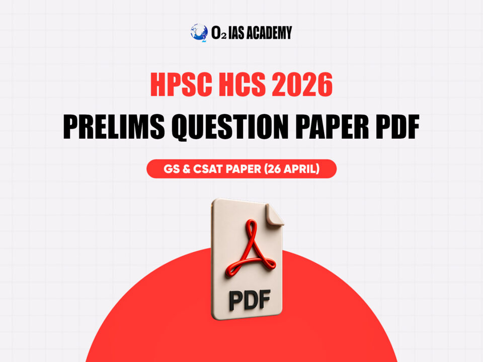 HPSC HCS Prelims Question Paper 2026 PDF - GS Paper 26 April